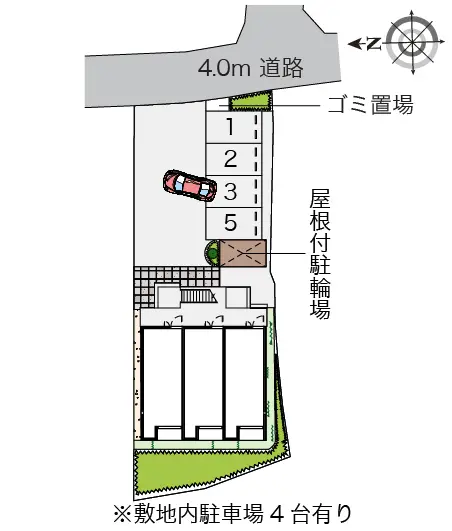 ★手数料０円★大阪狭山市池尻中３丁目　月極駐車場（LP）